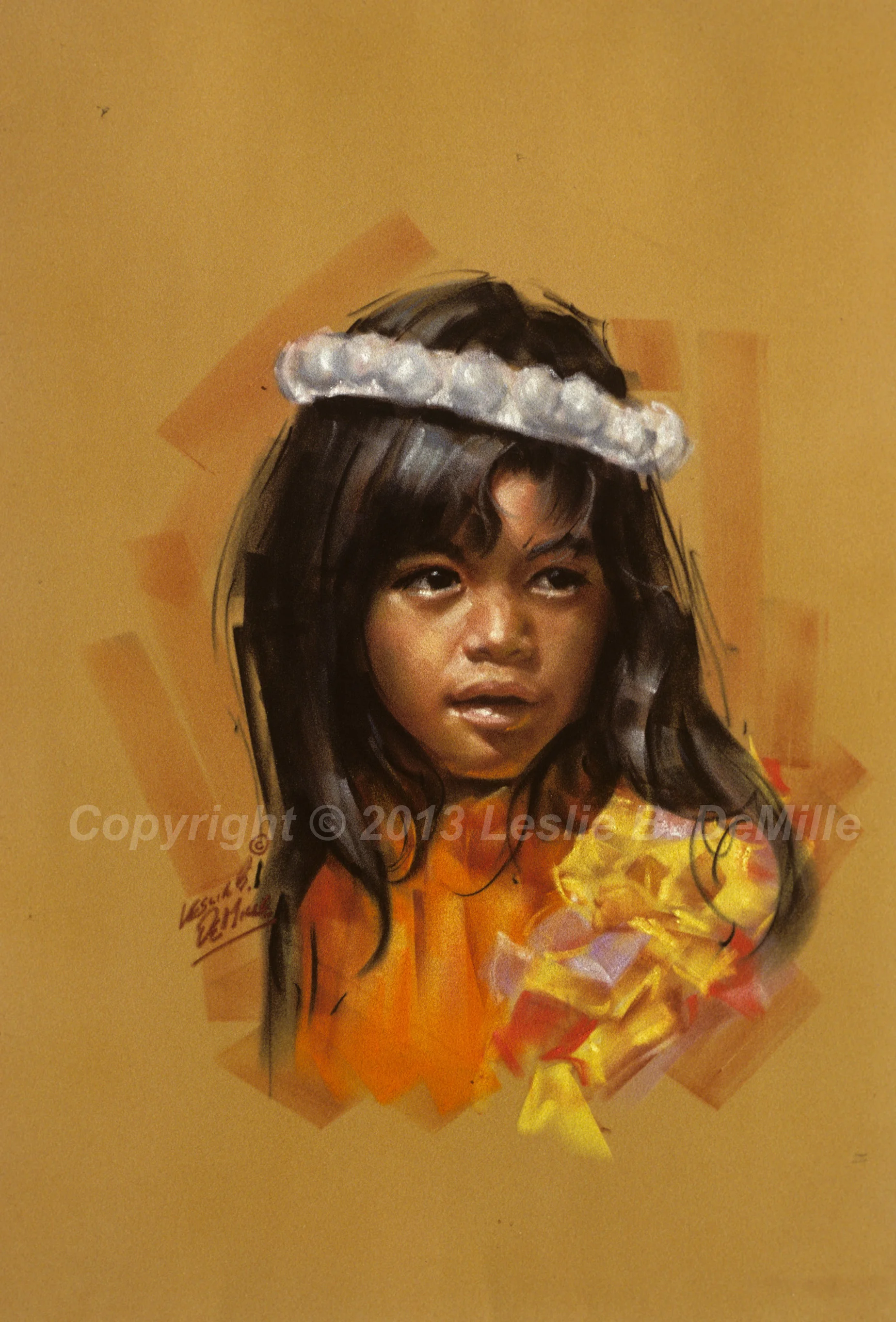 Auntie Emma's Dancer 1, Pastel 1988 (11x16)