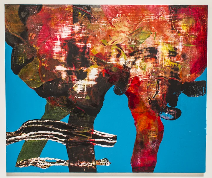 Curdle, 2013, acrylic on panel, 20"x24", Private Collection