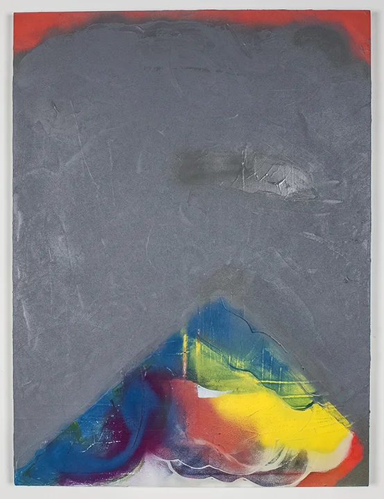 All the Unacceptable Things , 2013, acrylic, spray paint and sand on panel, 48"x36", POR
