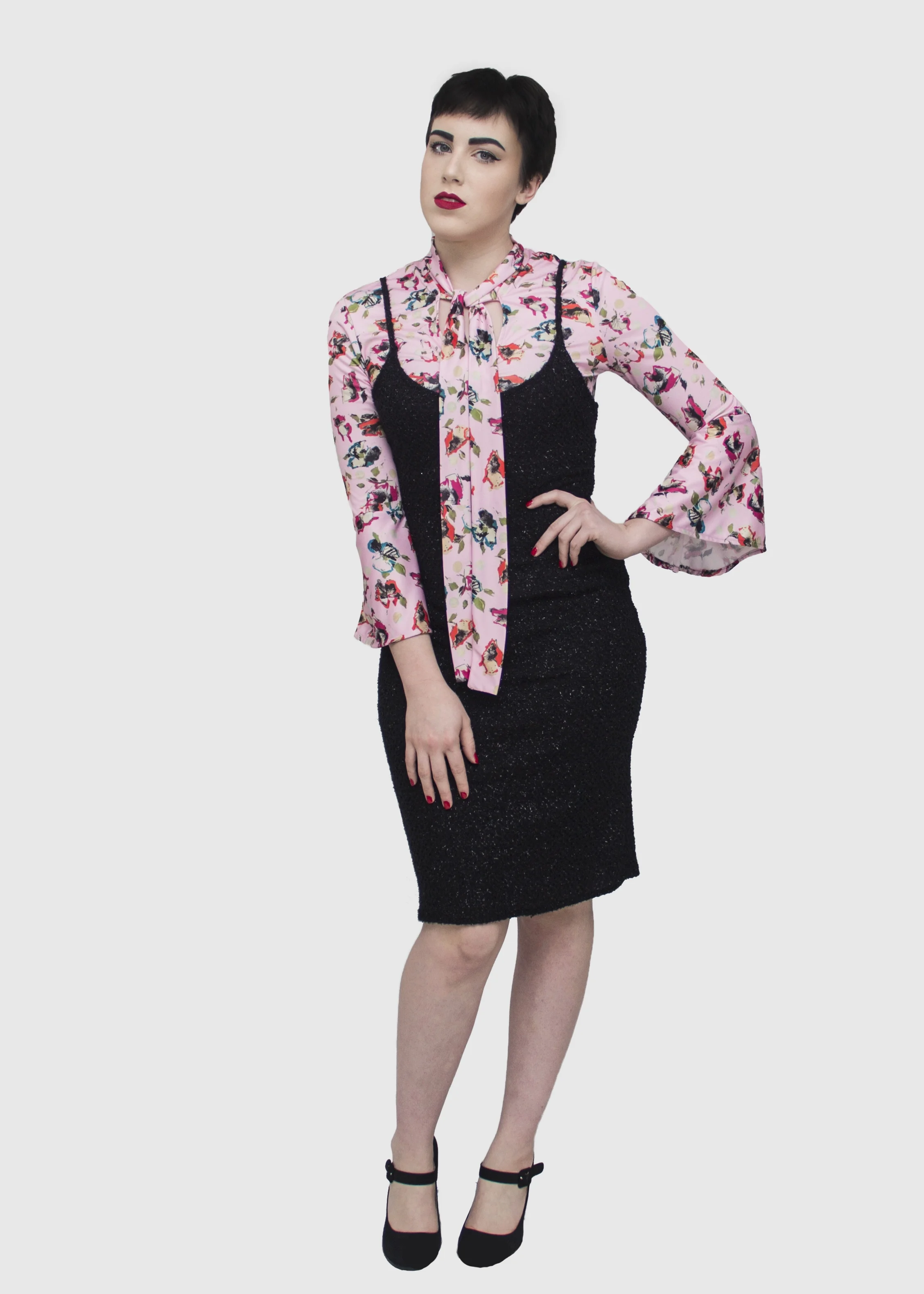 Maddy in Eyelash Sweater Dress and In Bloom Kathy Top Front 3.jpg