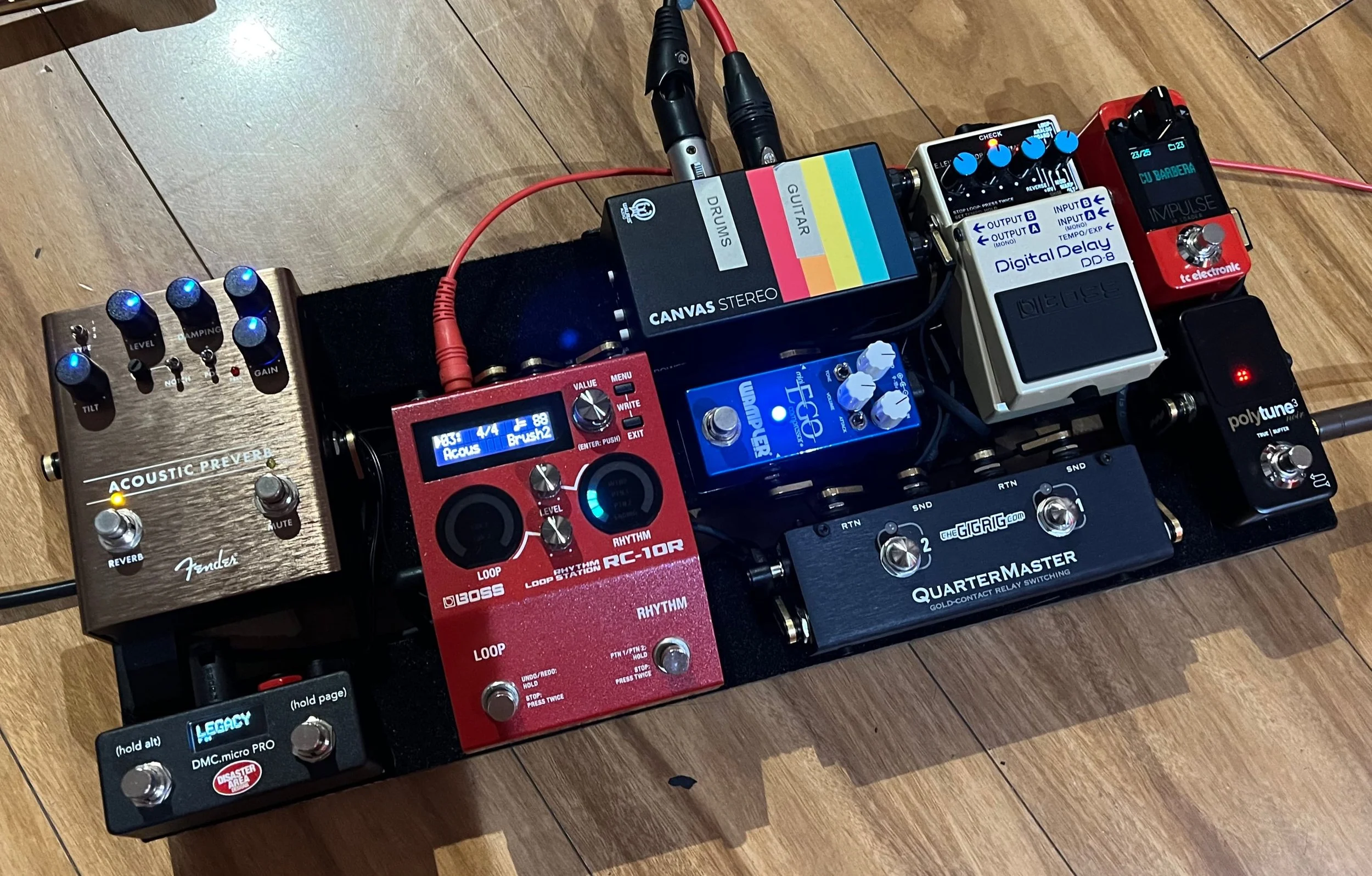 How I use my Boss RC-10R looper for acoustic guitar gigs
