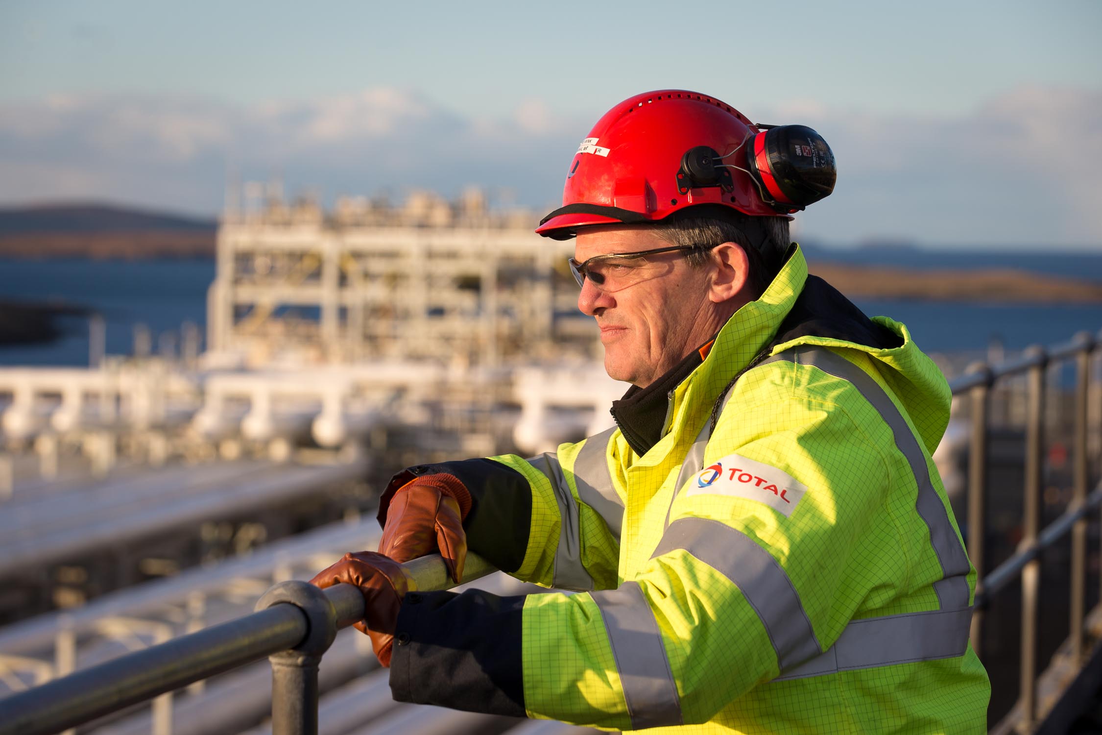 Shetland Gas Plant manager Dave Wink of Total .