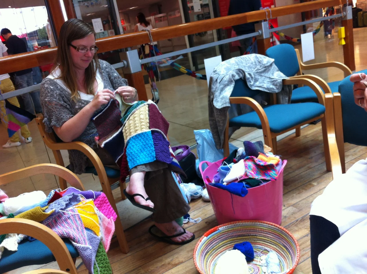 Just look at that bucket o' squares ready to go!