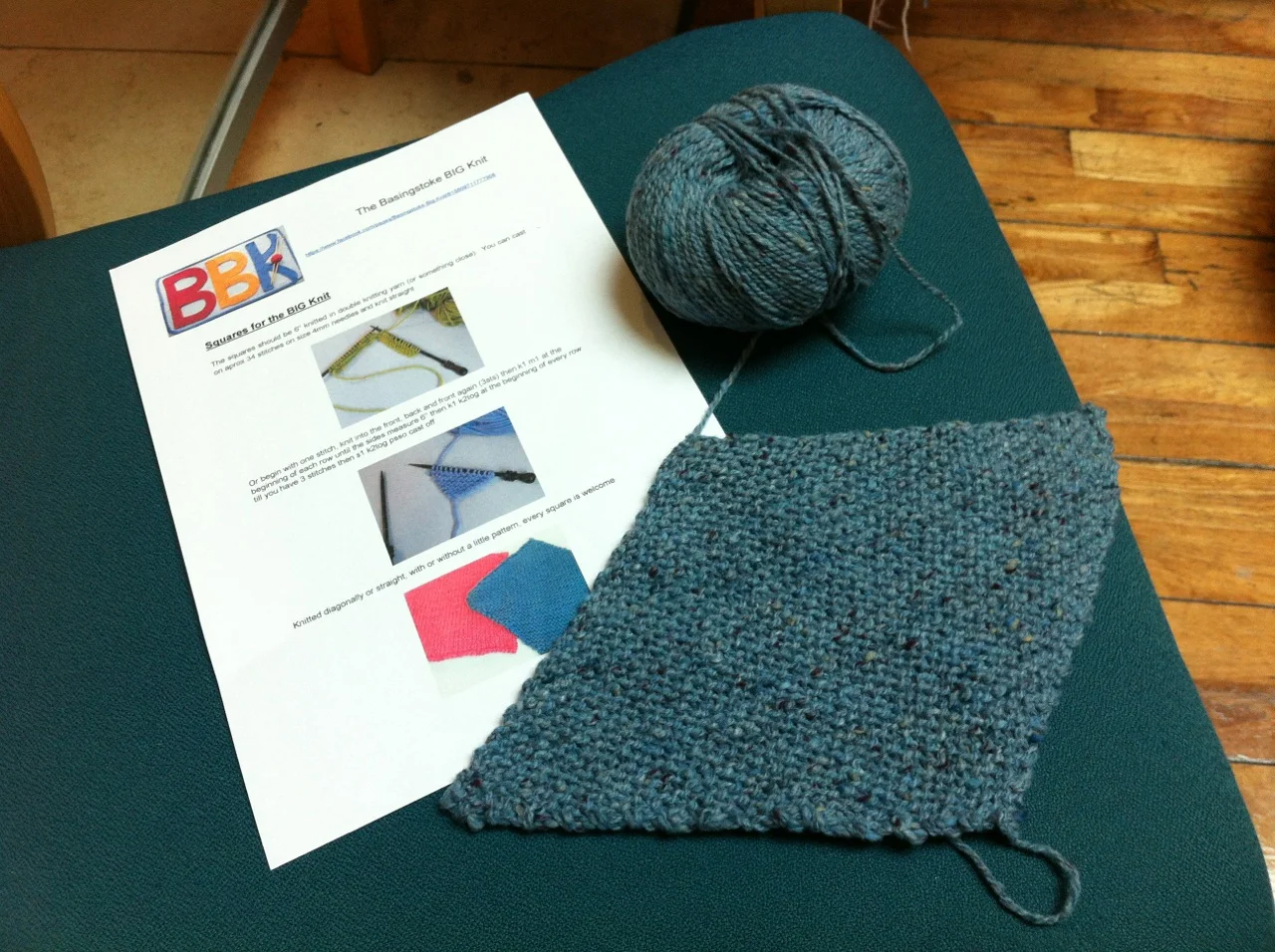 Next year I'll be sure to follow the pattern so that you get a proper square from me!