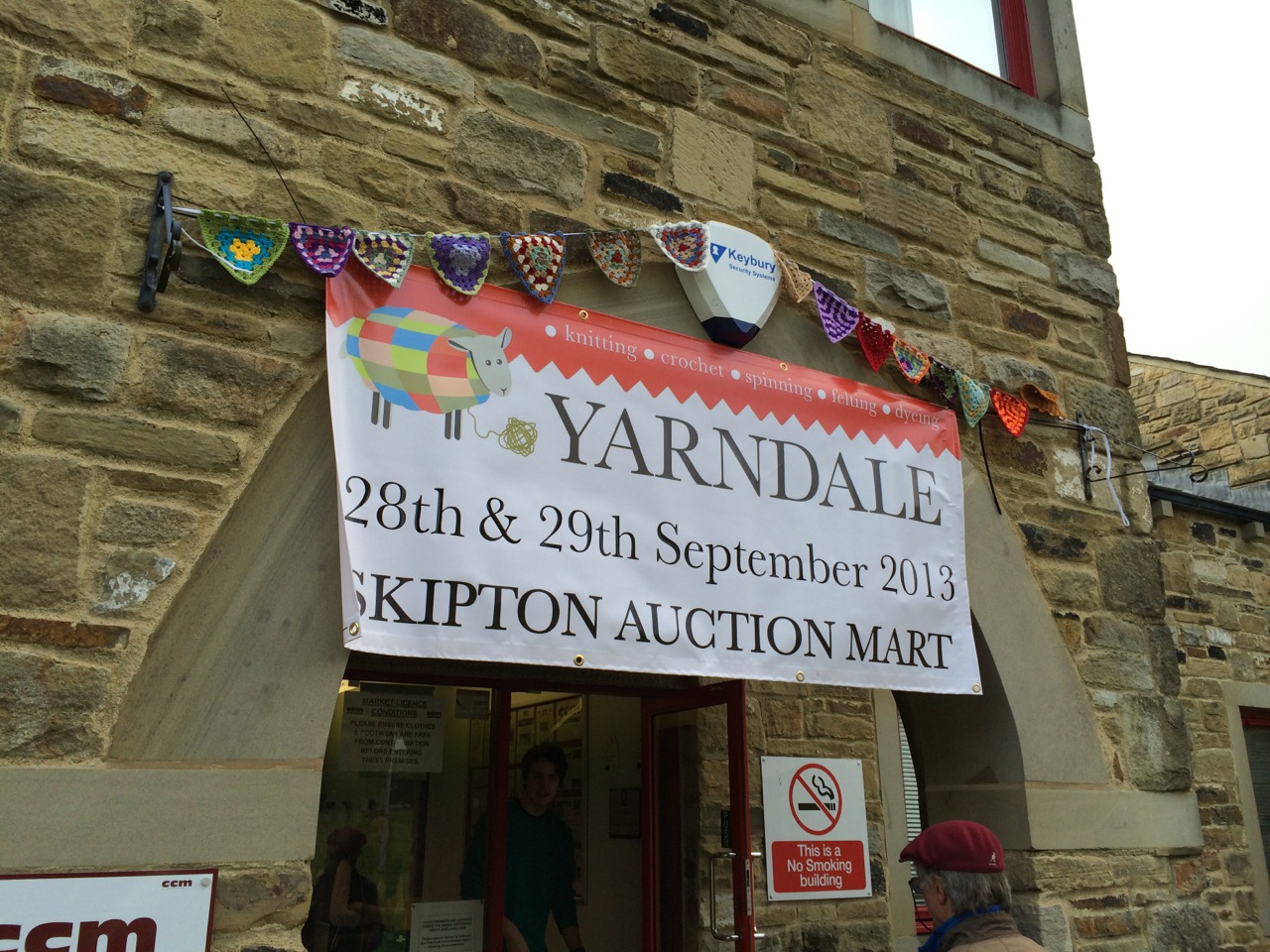 A very welcoming entrance at Yarndale