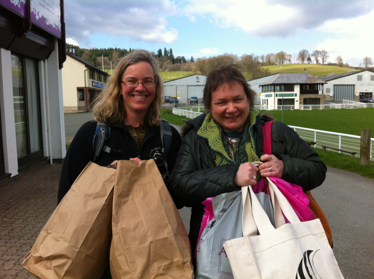 Some of you may remember my tweeting this photo of Rachel and Alison following last year's successful jaunt to Wonderwool Wales.