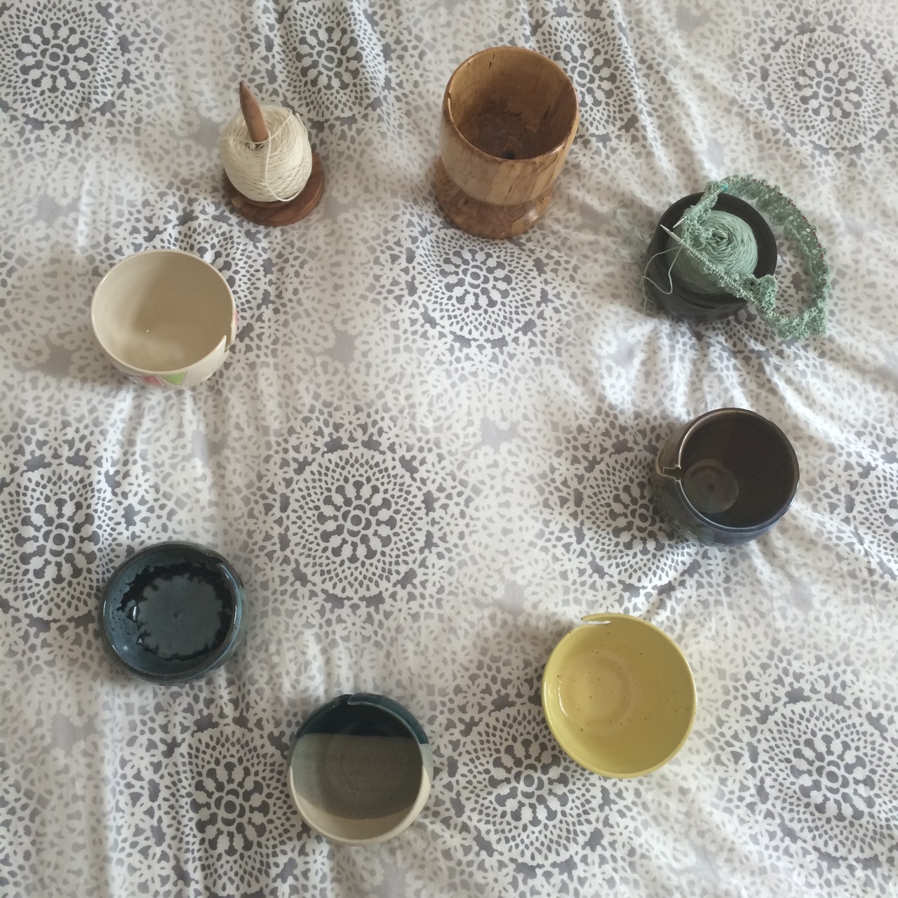 All are welcome in the yarn bowl circle...