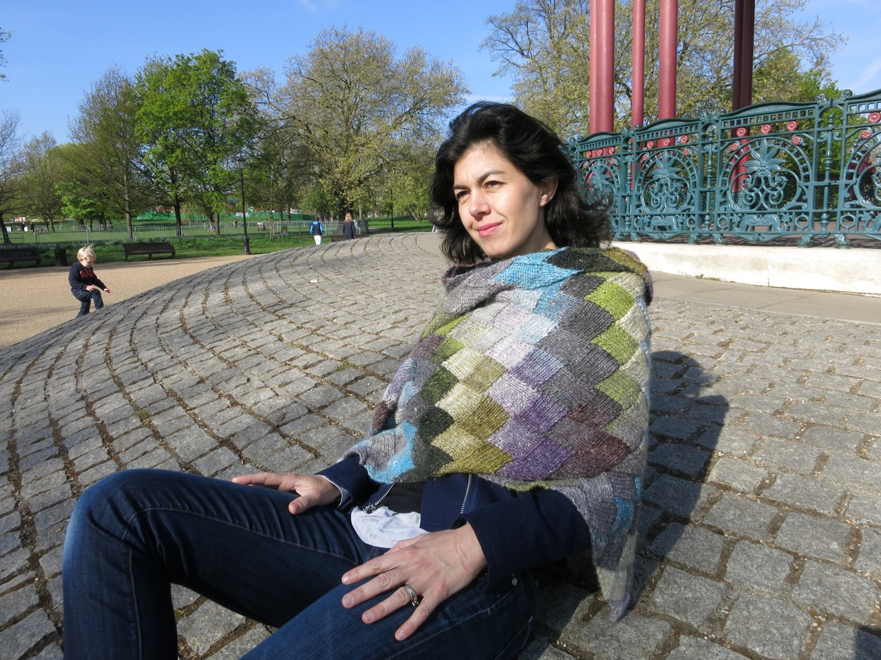 At least I finished the Lady Eleanor Entrelac Shawl!