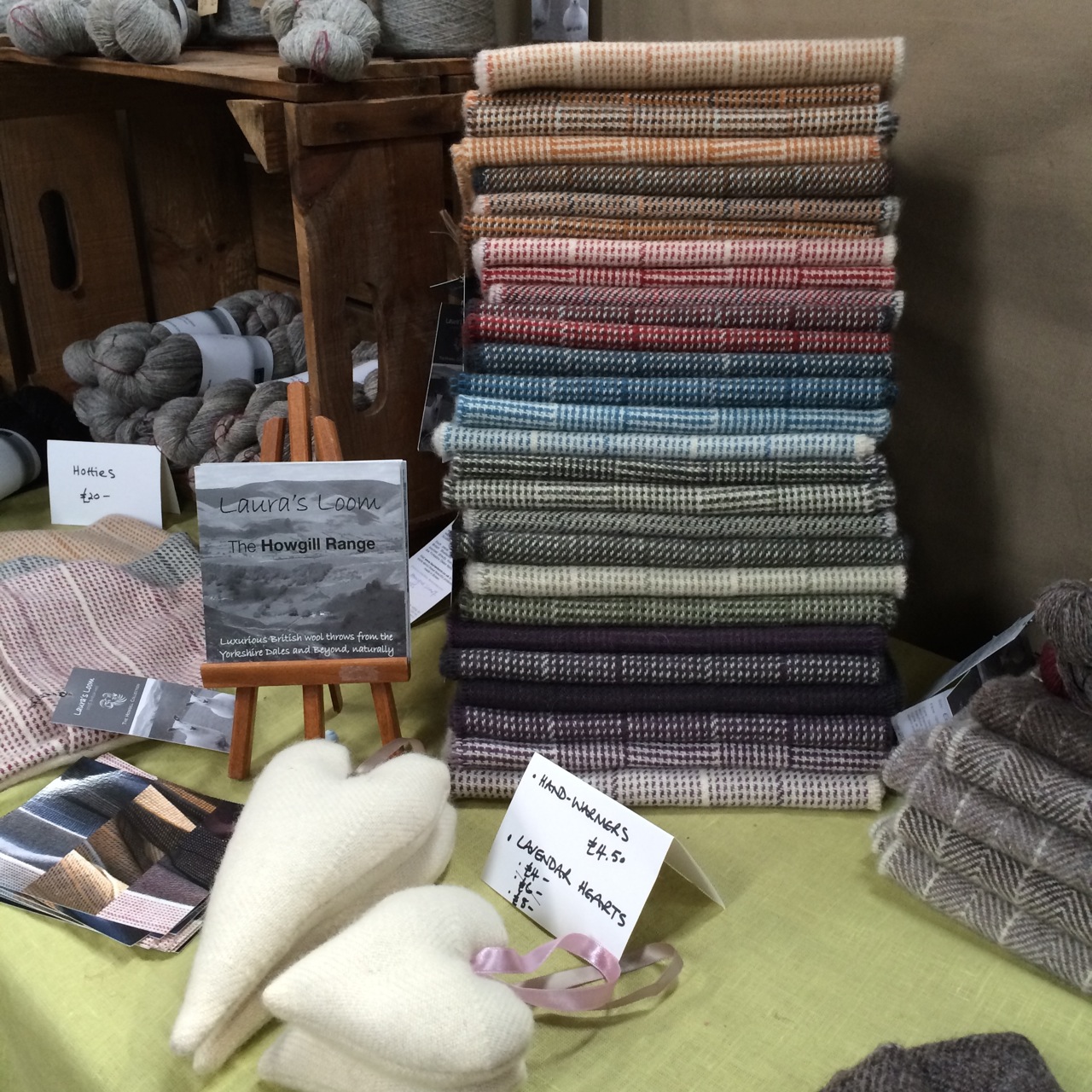 Beautiful woven scarves from Laura's Loom.