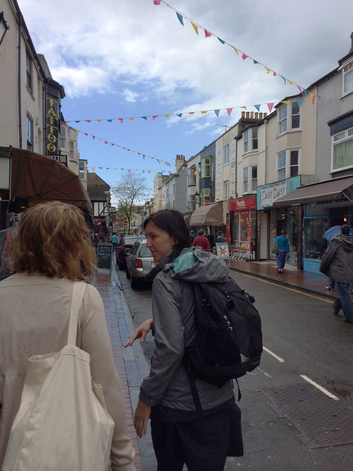 Dani walks Rachel and I through Brighton's charming streets.