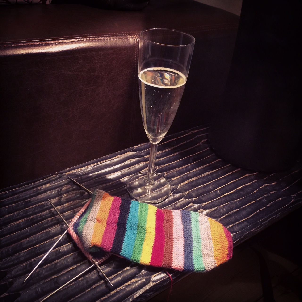 I'll still be knitting these Mind the Gap socks at the Great London Yarn Crawl - at least this project is portable!