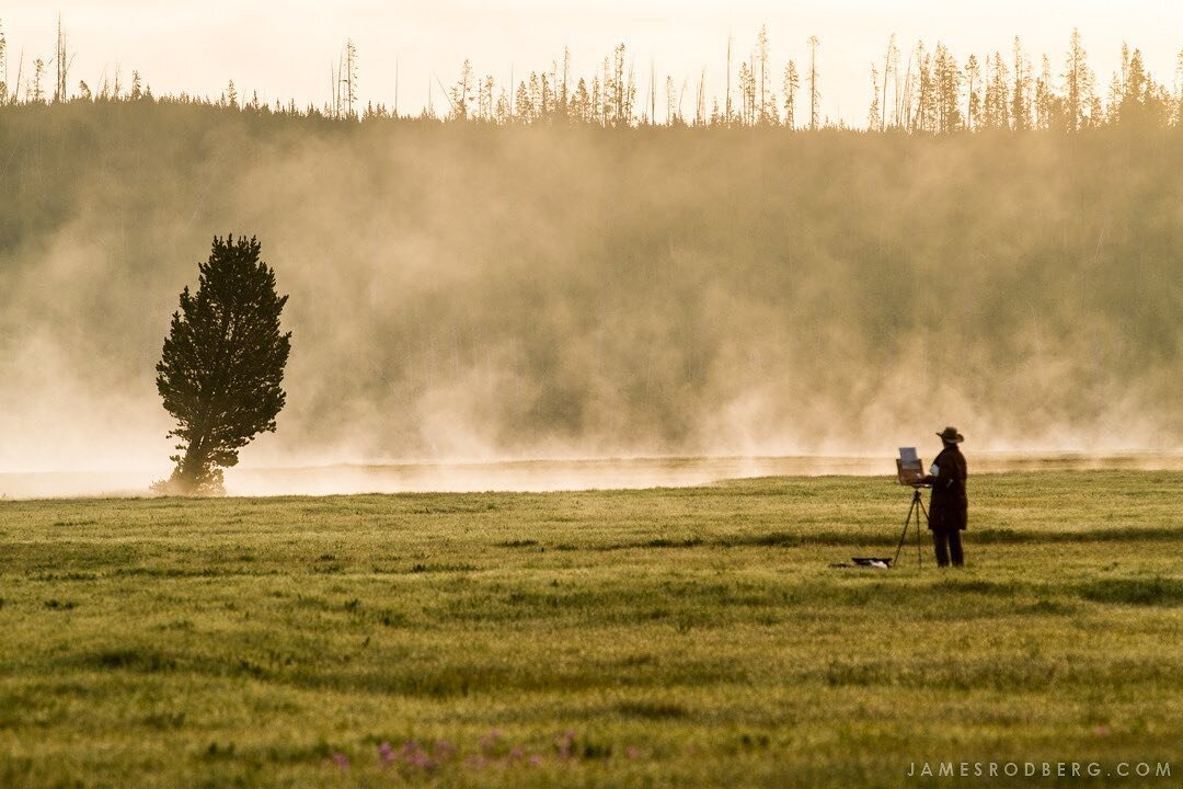 Quiet creative mornings in Yellowstone.
.
.
#yellowstonenps #creatives #morningslikethese #natureinspiration #yellowstonenp #artistpainter #artistlife #artistlifestyle