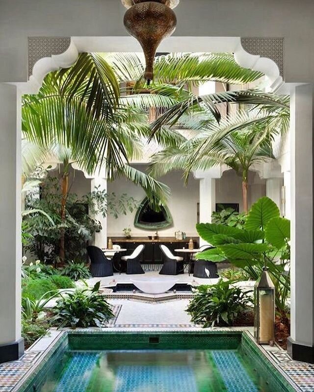 Feng Shui fact - the colour green is one of the calmest colours for the mind. Introducing green plants in your home &amp; work space reduces stress amongst a multitude of other benefits.
&bull;
Beautiful 📸 via Pinterest