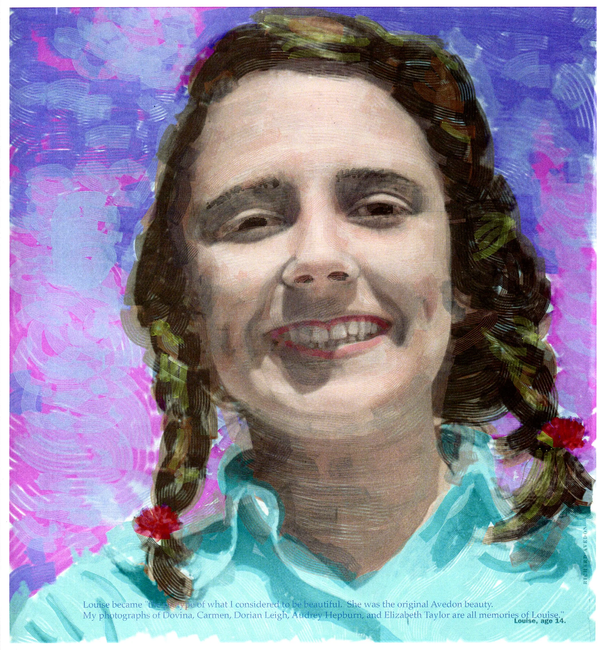 "Portrait of Louise" digital painting
