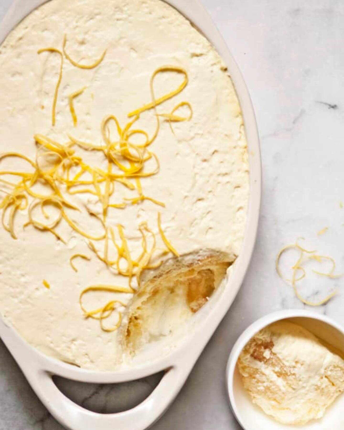 BEAUTIFUL FOOD BY DESIGN | NATIONAL TIRAMISU DAY ready!The classic Italian dessert takes on a bright, fresh taste&ndash;Lemon Tiramisu, a little jewel from No. 2 From the Garden Cookbook.

TAP BIO FOR RECIPE 
https://bijouxs.com/lemon-tiramisu/
.
.
.