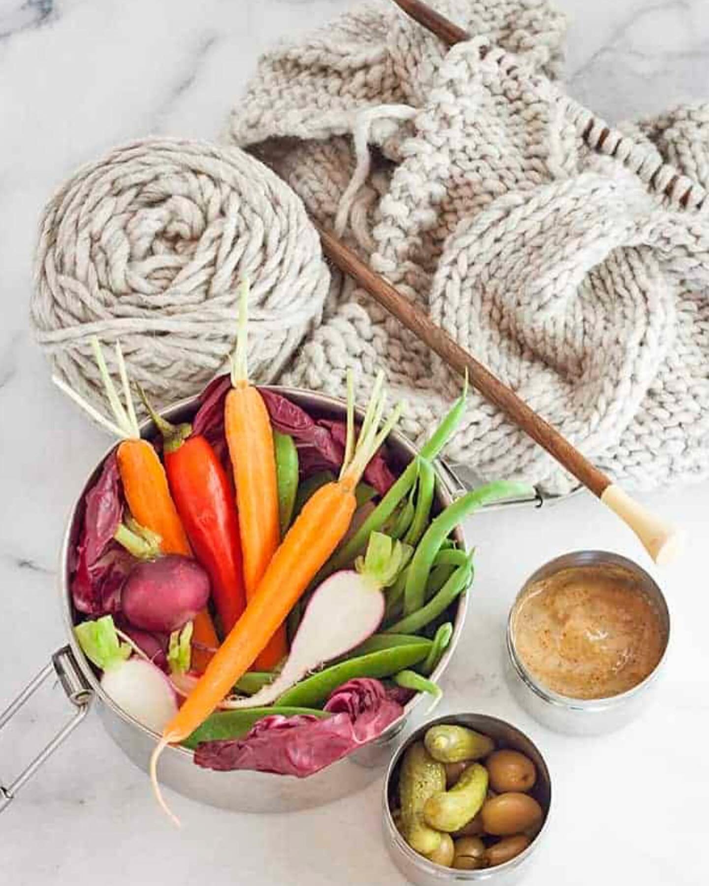 BEAUTIFUL FOOD BY DESIGN | Eat your veggies! Almond-Sesame Dip is one recipe to help meet the challenge. A simple Bijouxs Basics that is first a savory dip for raw veggies that travels well for lunches, then easily transforms into salad dressing and 