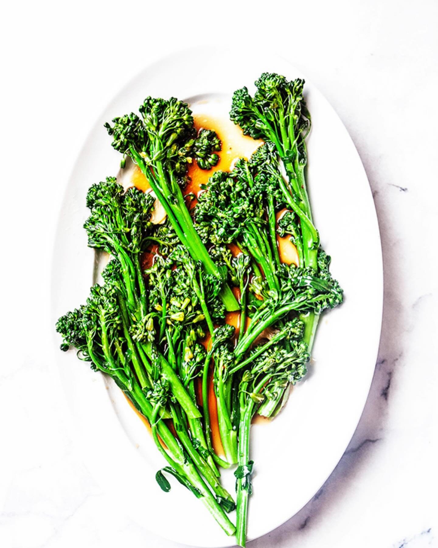 BEAUTIFUL FOOD BY DESIGN | NEW RECIPE | Green. Gently steamed broccolini is bathed in peppery garlic olive oil and finished with Tamari Sauce&ndash;another Bijouxs Basics, Beautiful Food by Design.

TAP BIO FOR RECIPE 
https://bijouxs.com/bijouxs-bas