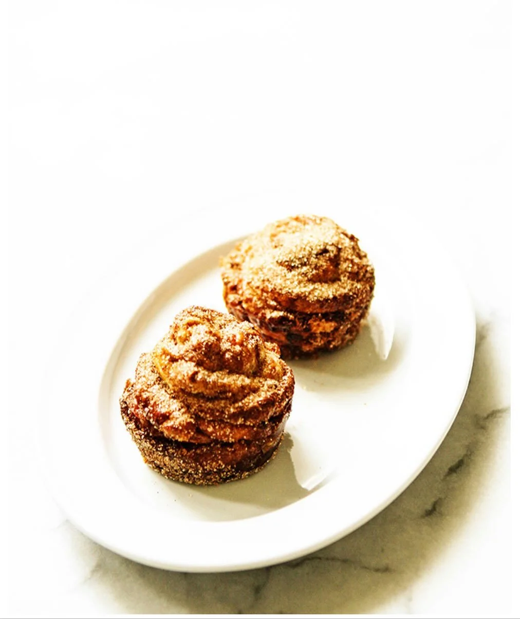 BEAUTIFUL FOOD BY DESIGN |Small Batch Cinnamon Sugar Cruffins| What better way to start the day than with crispy Cinnamon Sugar Cruffins. Halfway between a muffin &amp; croissant, these baked jewels are a cinch to make. Great morning treat.

TAP BIO 