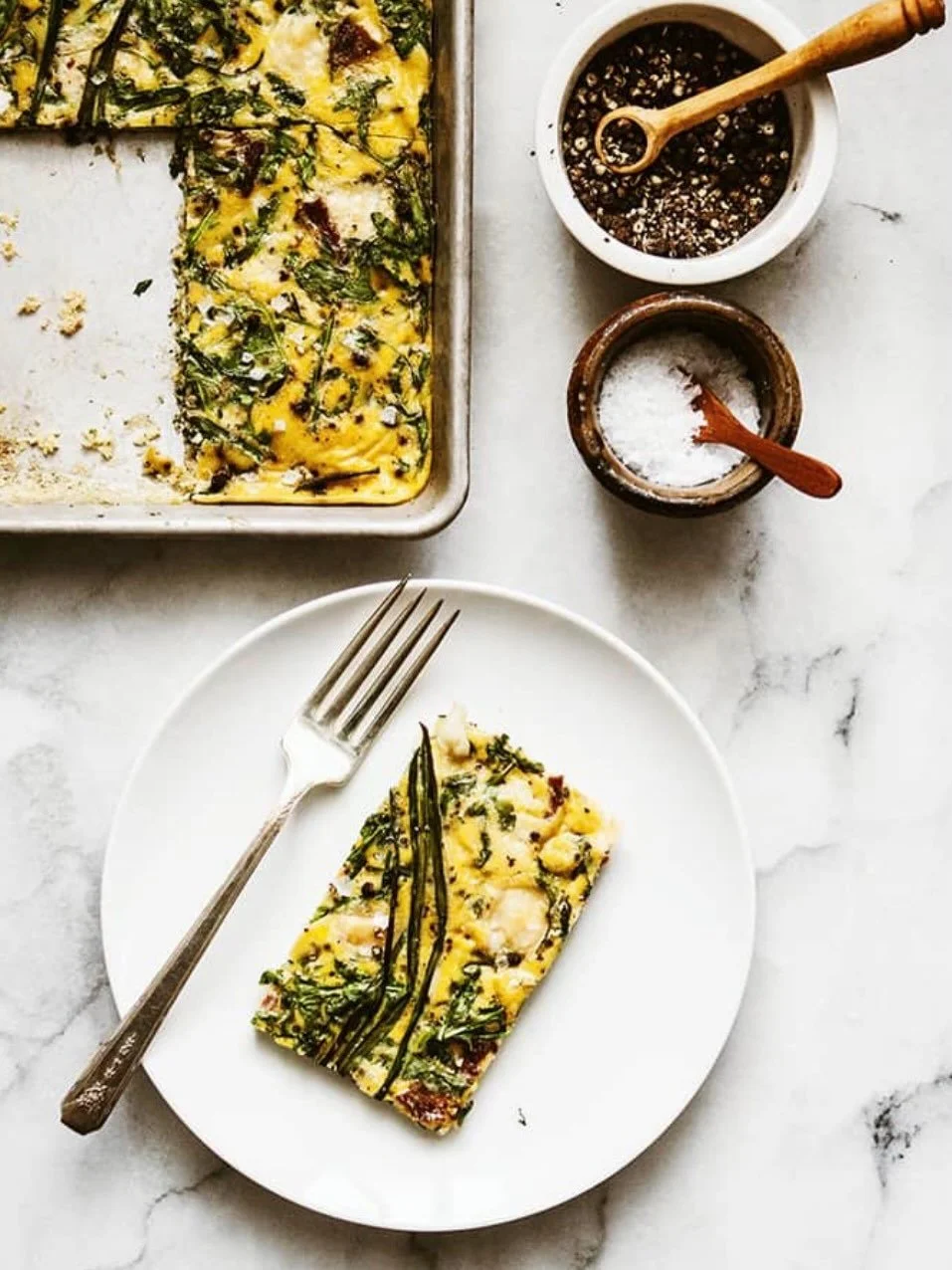 BEAUTIFUL FOOD BY DESIGN | GRAB &amp; GO BREAKFAST
The Sheet Pan Egg squares are a great grab and go breakfast. A nice alternative to a slice of toast. They boast a serving of protein and greens all in one convenient square.

TAP BIO FOR RECIPE 
http