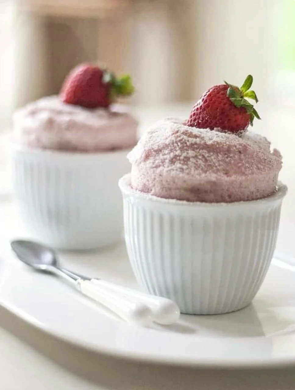 BEAUTIFUL FOOD BY DESIGN | French Strawberry Mousse. French cooking made simple &ndash; just 3 ingredients &ndash; along with a little history make for a recipe that is an easy, very light, old-fashioned dessert &ndash; French Strawberry Mousse &ndas