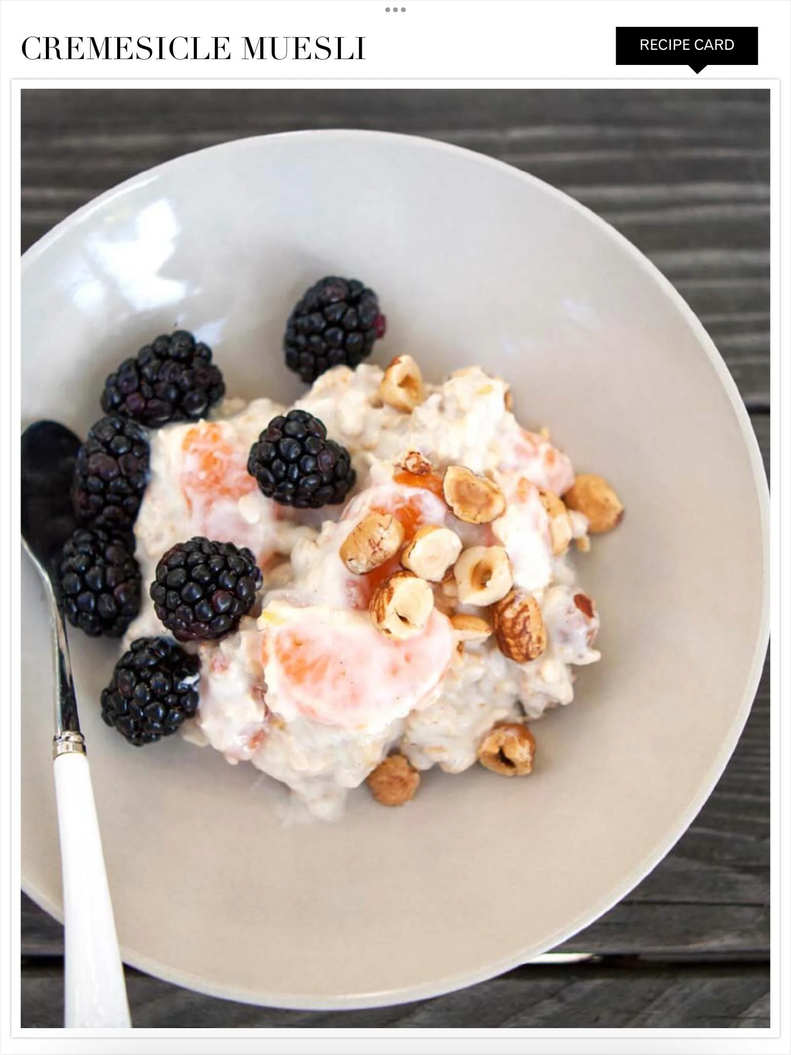 BEAUTIFUL FOOD BY DESIGN | Good Mornings start with my CREAMSICLE MUESLI. Grab this laid-back collection in THE BEACH HOUSE COOKBOOK. 

TAP BIO FOR LINK
https://bijouxs.com/cookbook-2/the-beach-house/
.
.
#thebeachhouse #muesli #tangerine #creamsicle