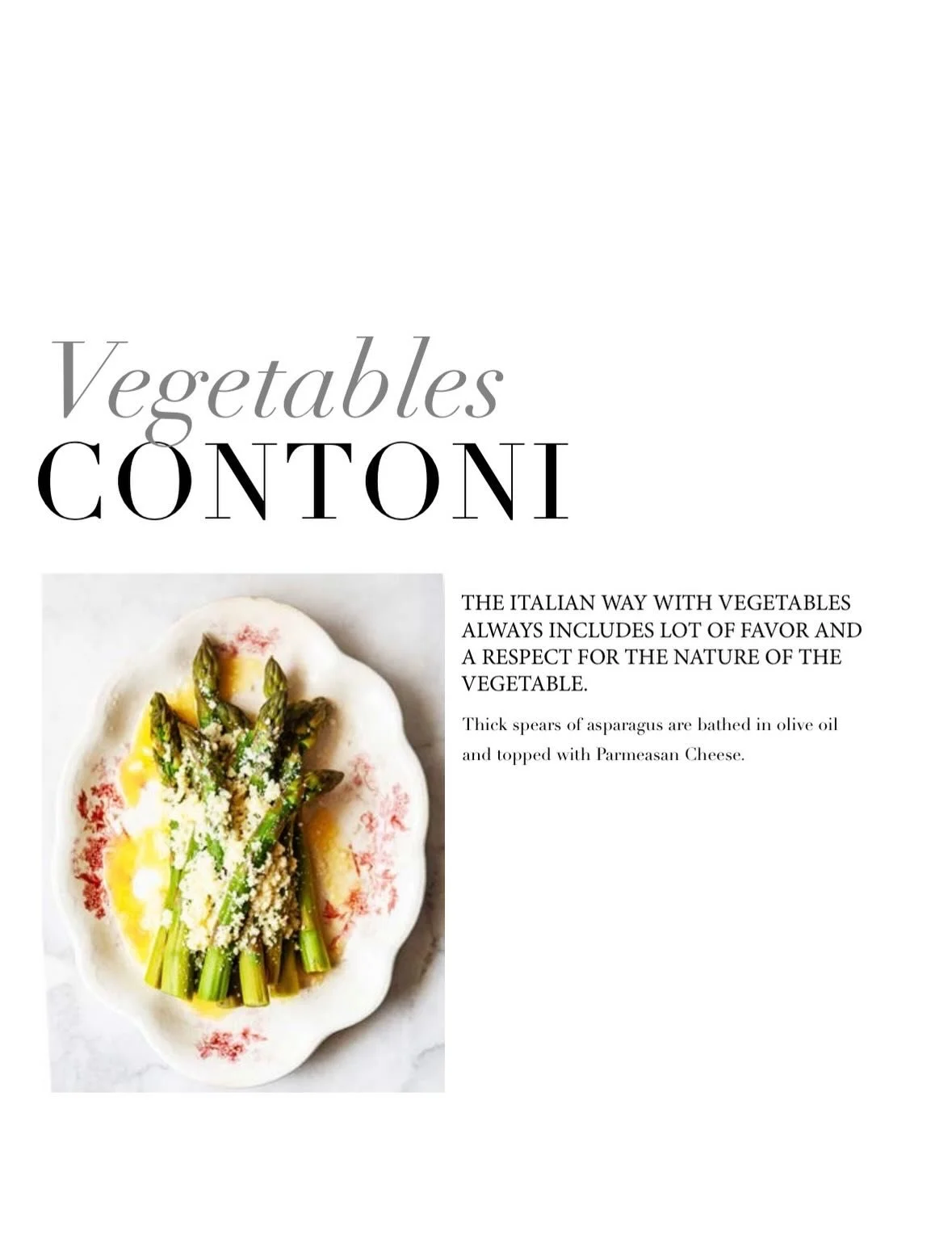 BEAUTIFUL FOOD BY DESIGN | Preview recipe from my SIMPLE ITALIAN COOKBOOK. Enjoy and order the book, print or digital. 

TAP BIO FOR LINK

https://bijouxs.com/cookbook-2/simple-italian/
.
.
#simpleitalian #cookbook #asparsgus #recipe