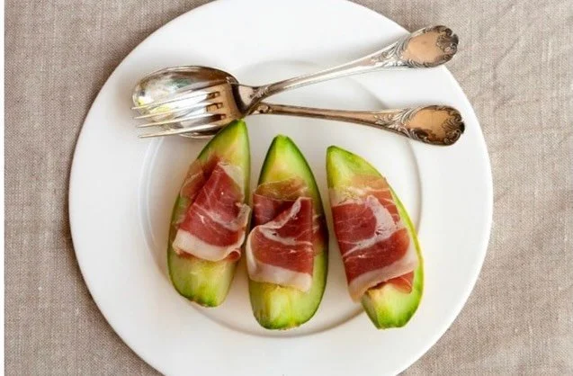 BEAUTIFUL FOOD BY DESIGN | In the final glow of summer days, more beautiful simplicity in the kitchen from Bijouxs. Sometimes I just forget about this wonderful pair &ndash; the Italian couple, the sweet and salty duo &ndash; some thoughts about melo