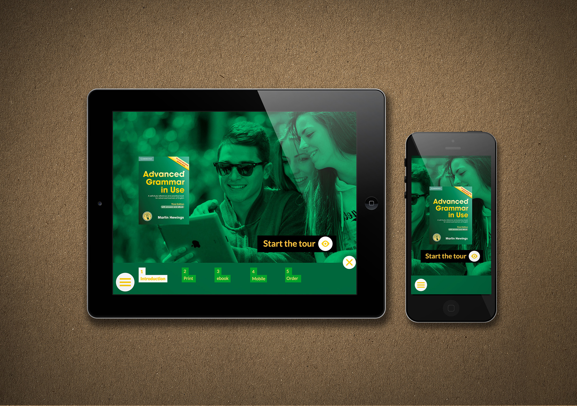 Title Advanced Grammar in Use Client Cambridge University Type Art Direction, Marketing Campaign, UI/UX Design Year 2015