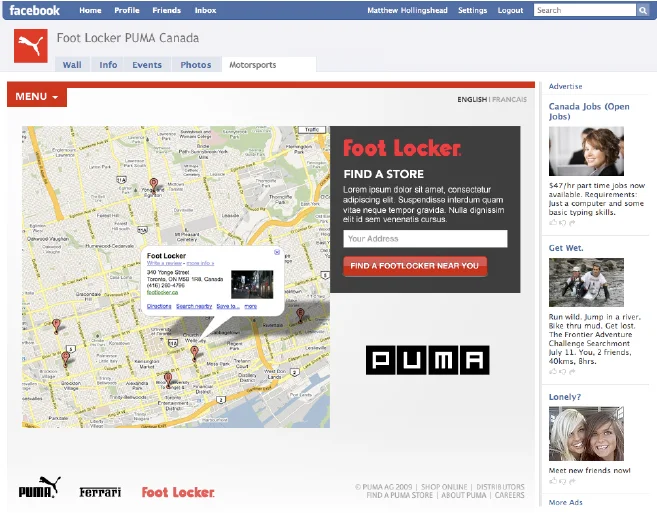 puma nere foot locker