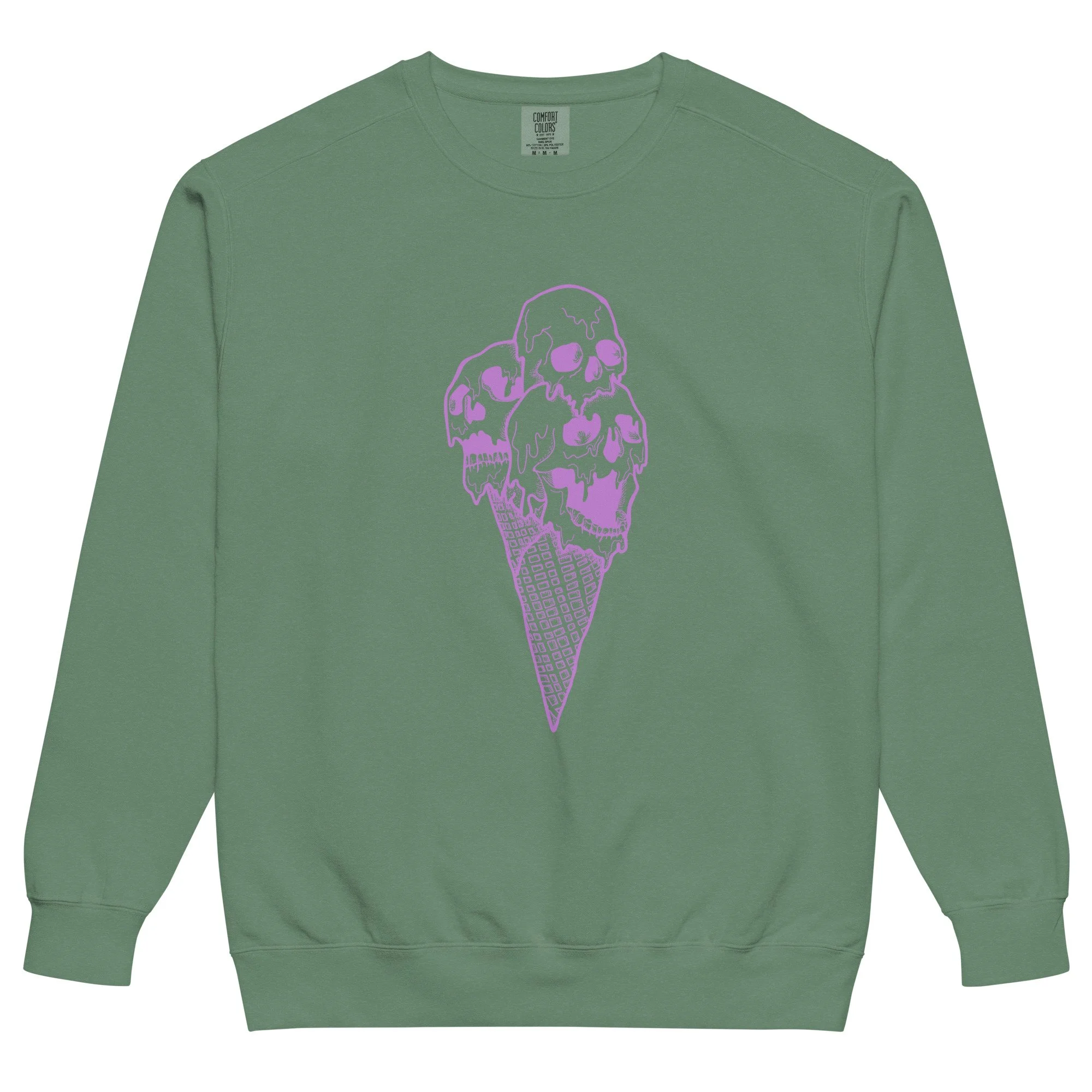 unisex-garment-dyed-sweatshirt-light-green-front-693c6d9579119.jpg