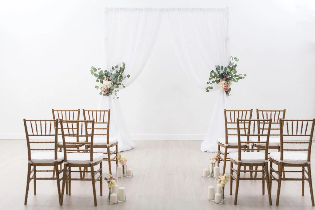 White Pipe &amp; Drape Arch