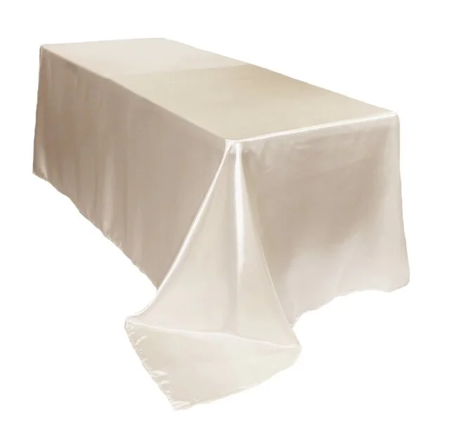 FOR SALE: Ivory Satin Table Linen, 90" x 156"