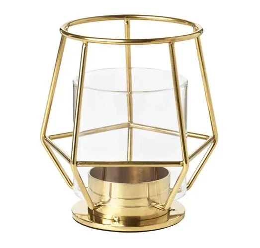 Gold Geometric Tealight Holder