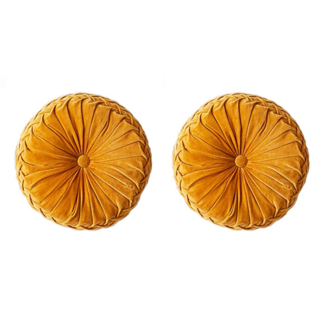 Retro Round Cushion-Mustard-2.png