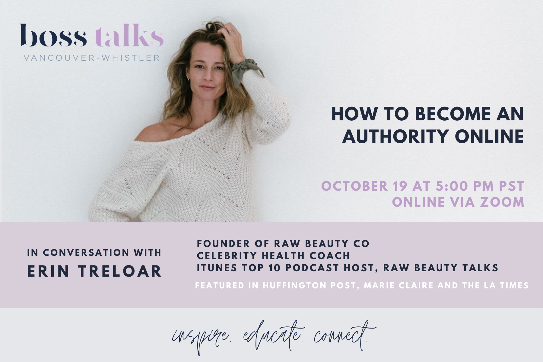 Boss Talks Vancouver-Whistler Featuring Erin Treloar