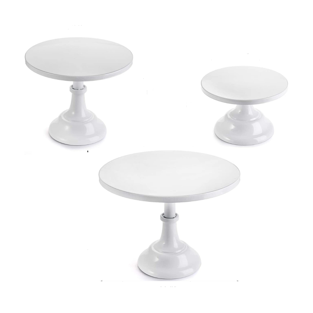 White Cake Stand - Set of 3