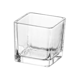Square Glass Votive Holider