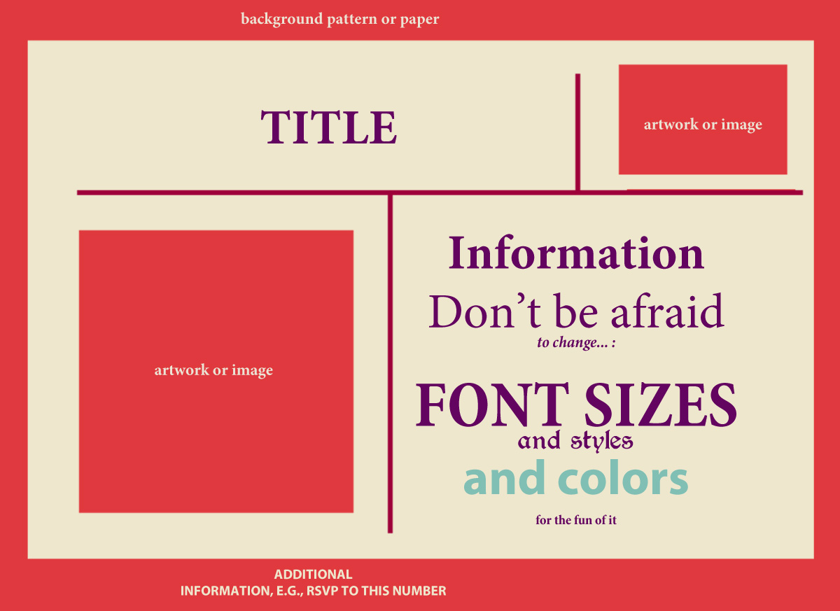 and, yeah, don't use pinky-red and purple together.