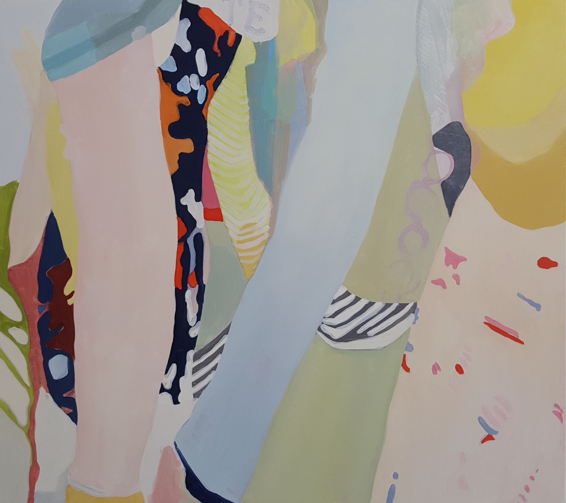 Swish Brush Swoop, 2017, 45x40" oil on canvas