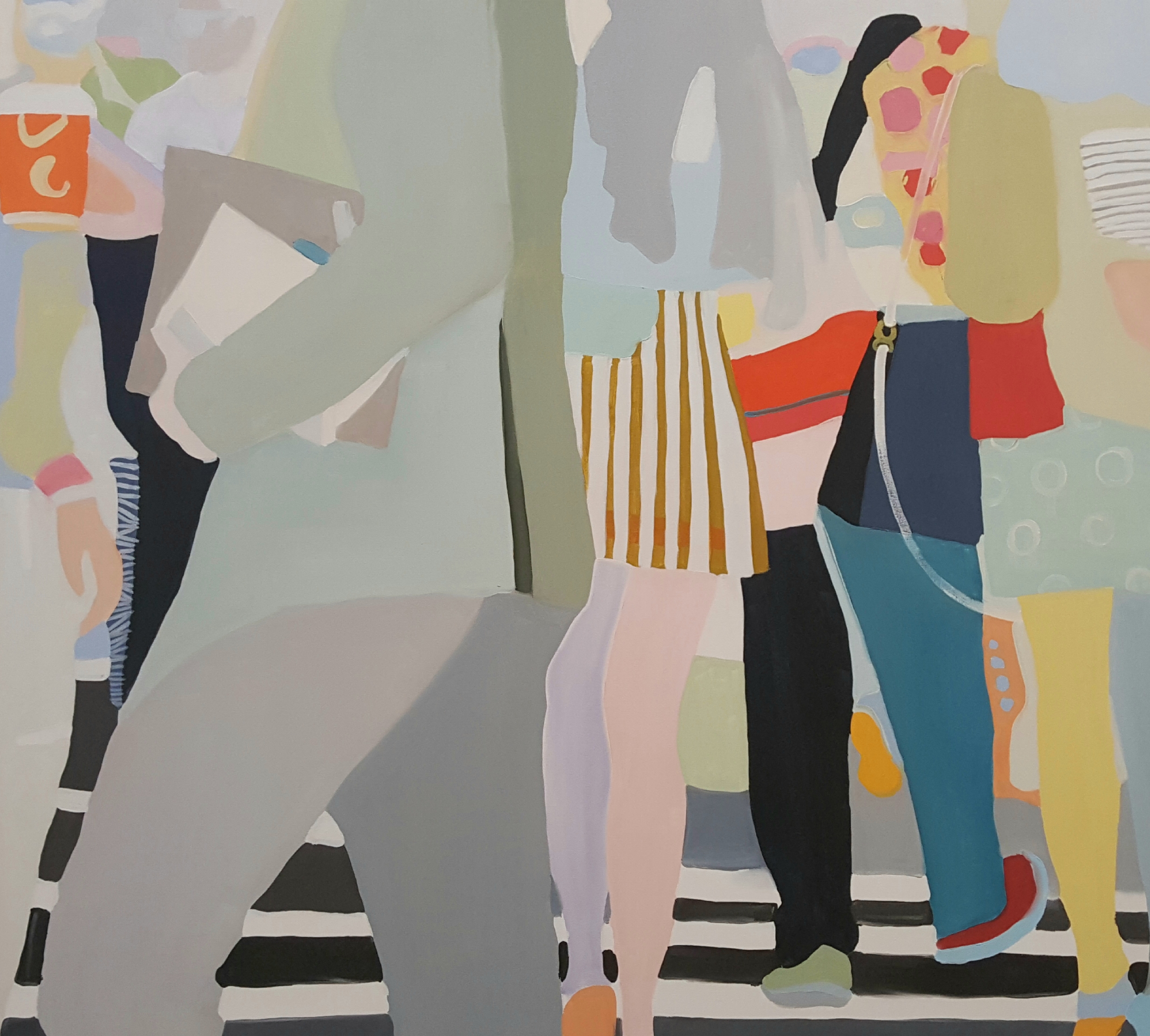 Slip swing, 2017, 45x40" oil on canvas