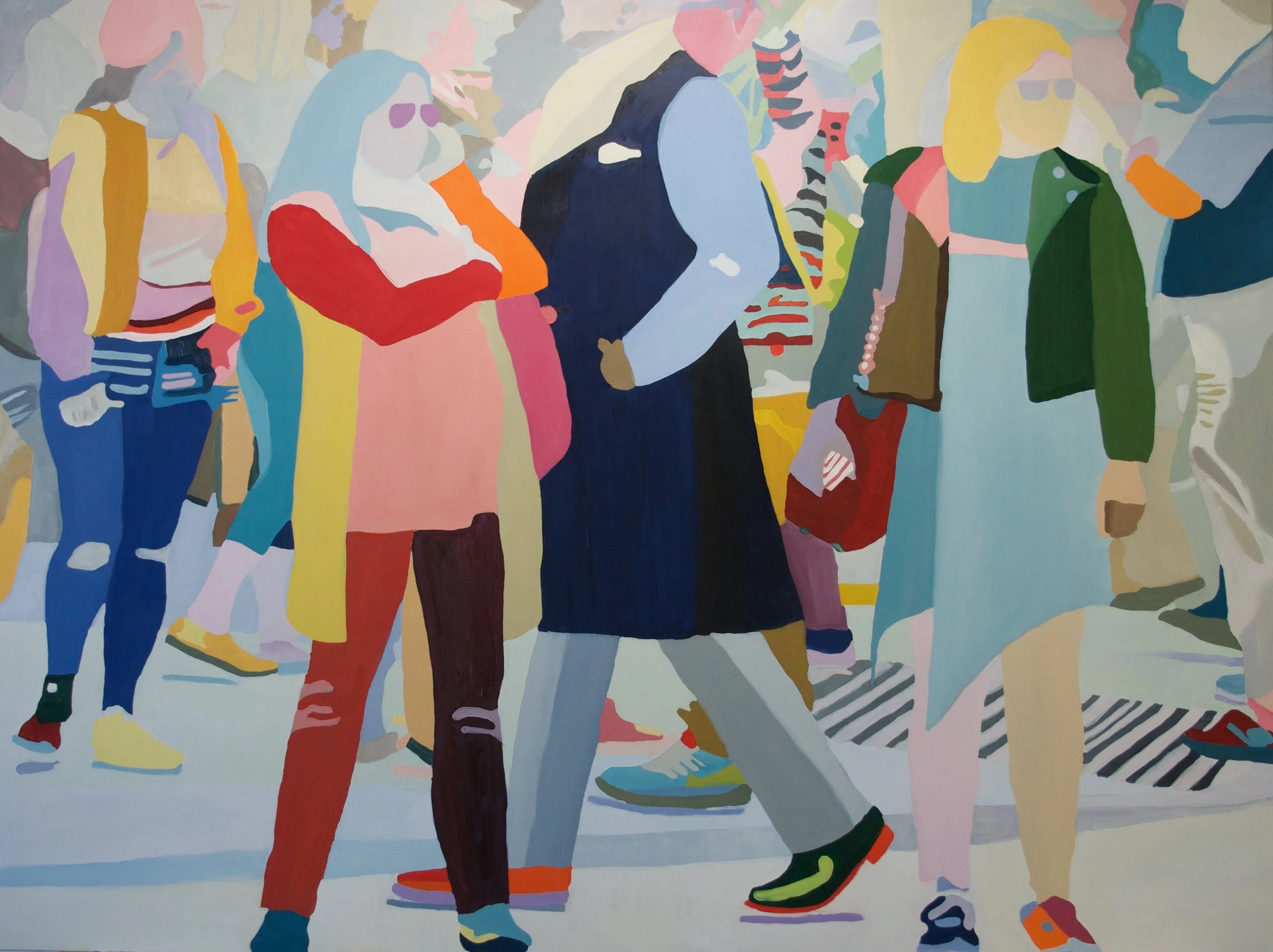 Central Park, 2016, 96x72” oil on canvas