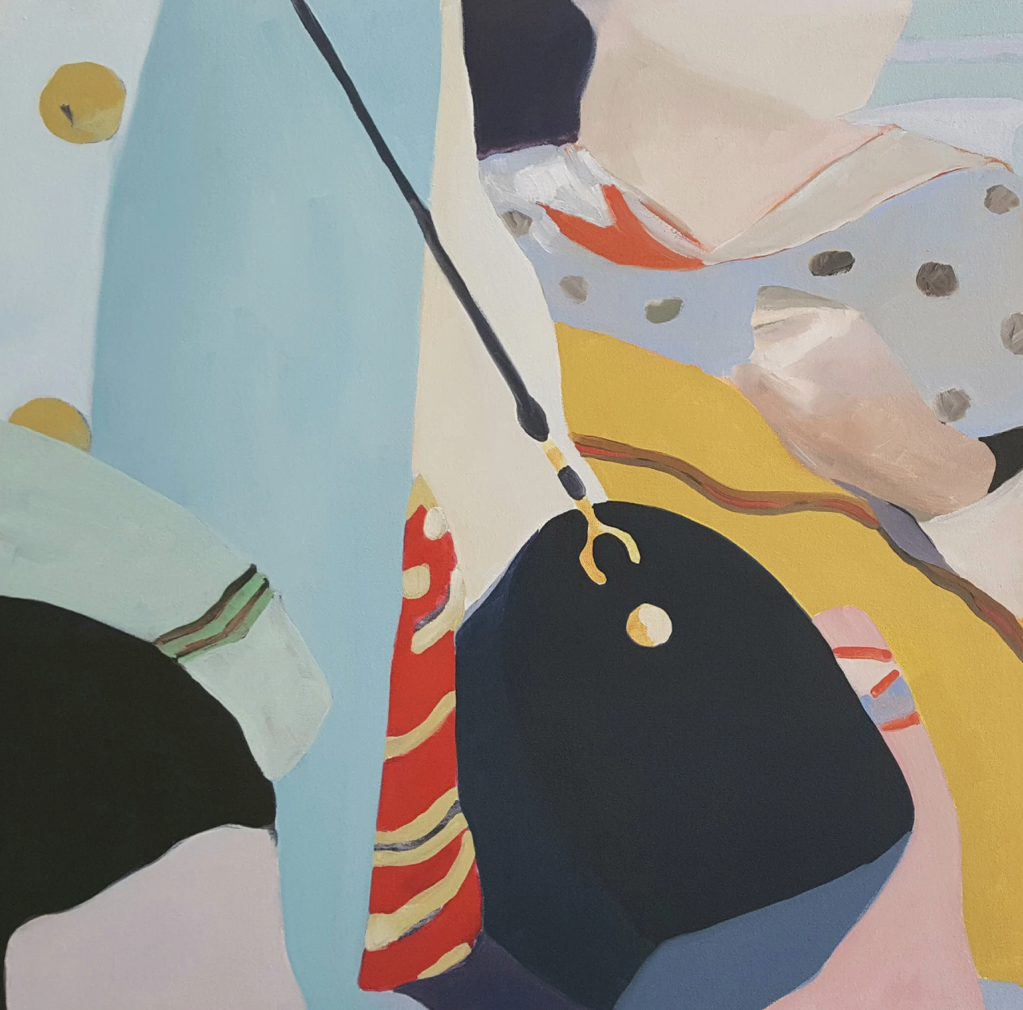 Bystanders II, 2018, 24x24” oil on canvas