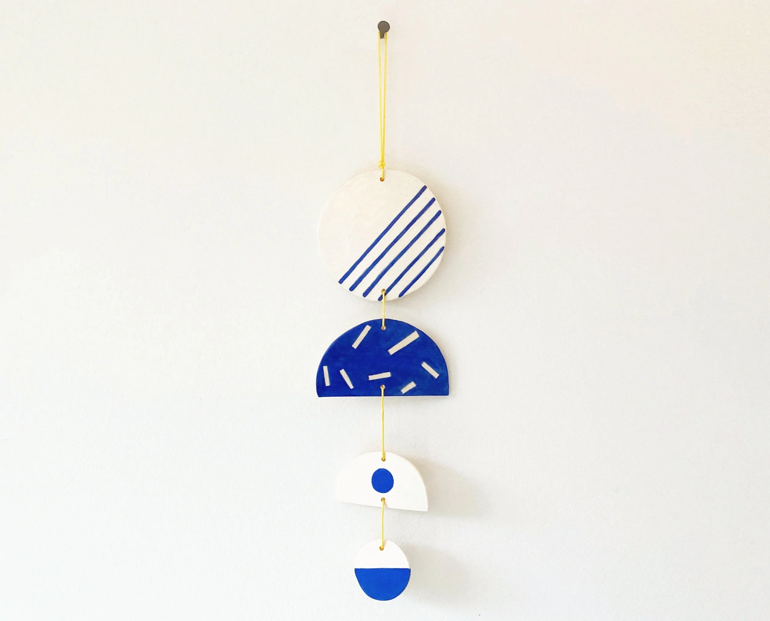 Lucky Wall Charms - Blue & White C