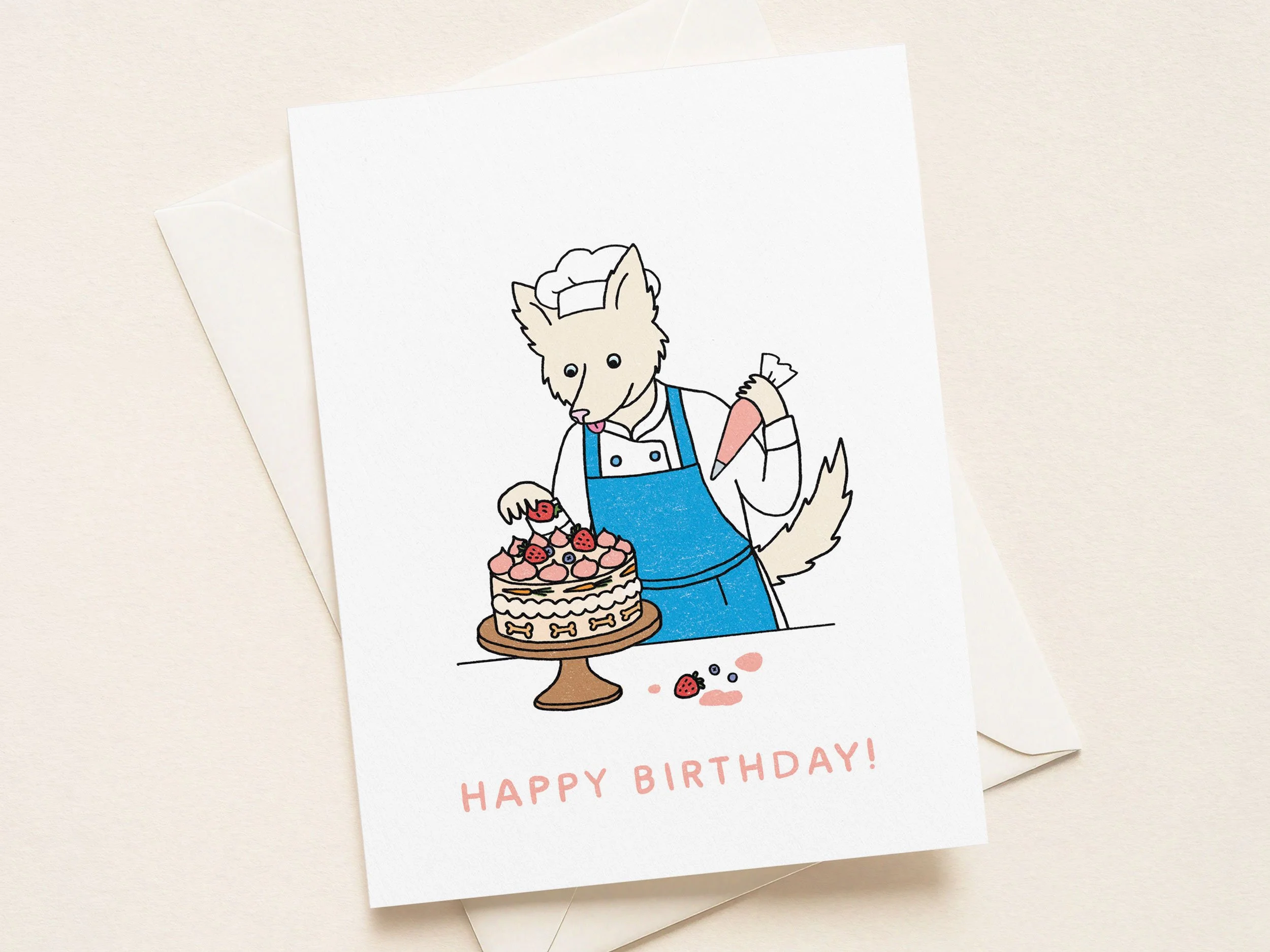 Birthday Pastry Chef - greeting card