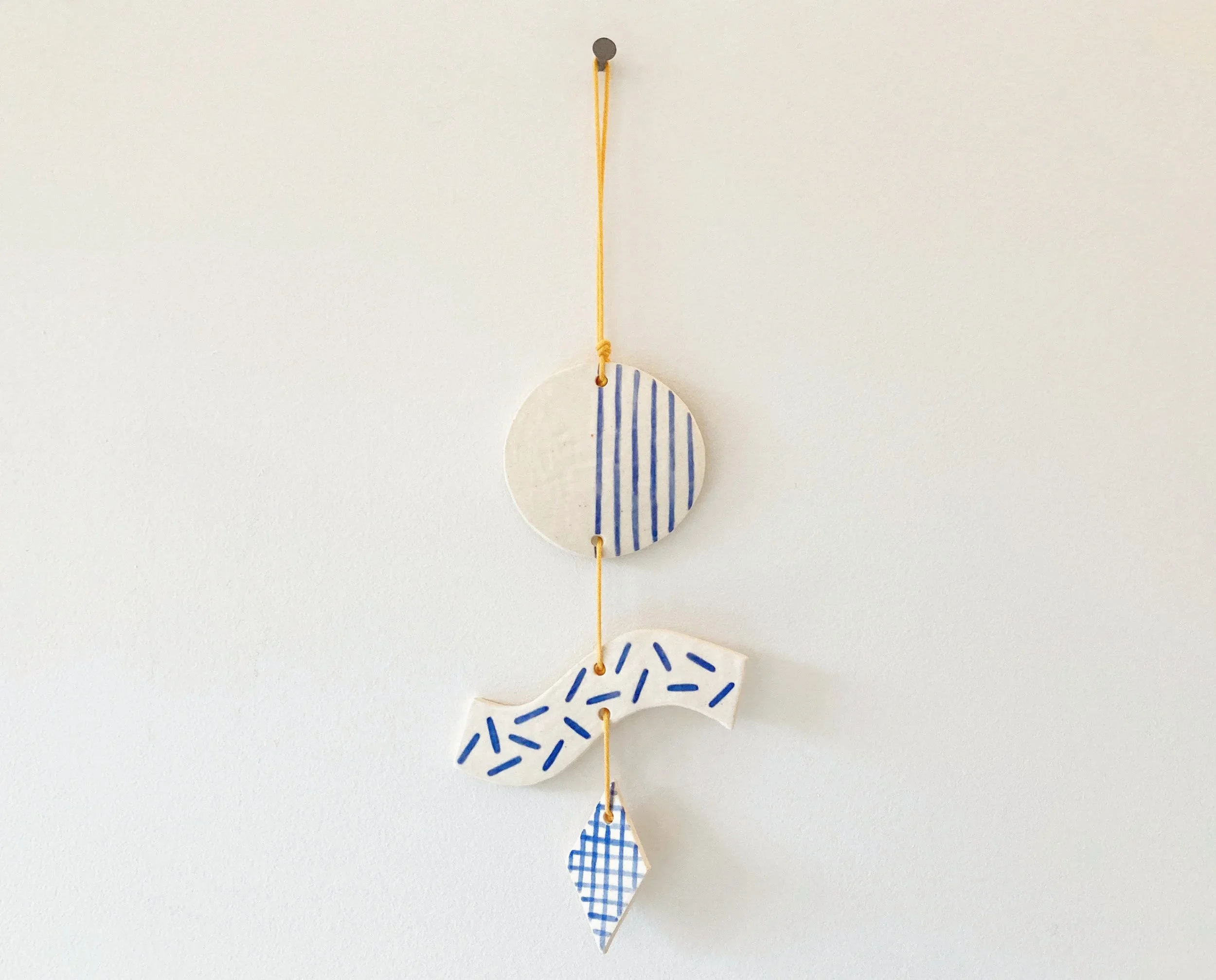 Lucky Wall Charms - Blue & White B