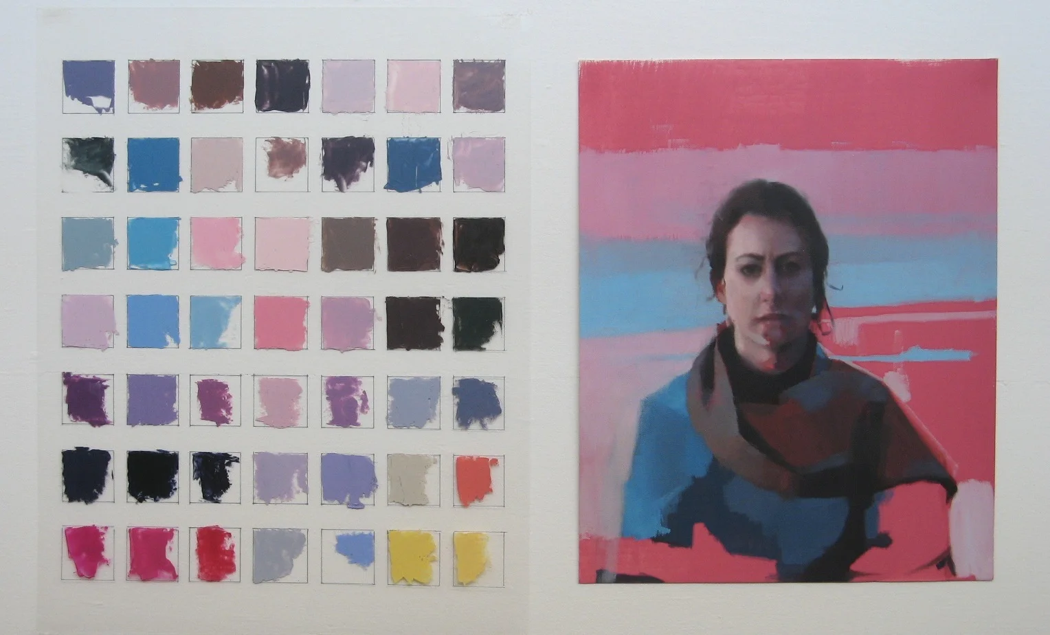 Pink Portrait 1a & 1b