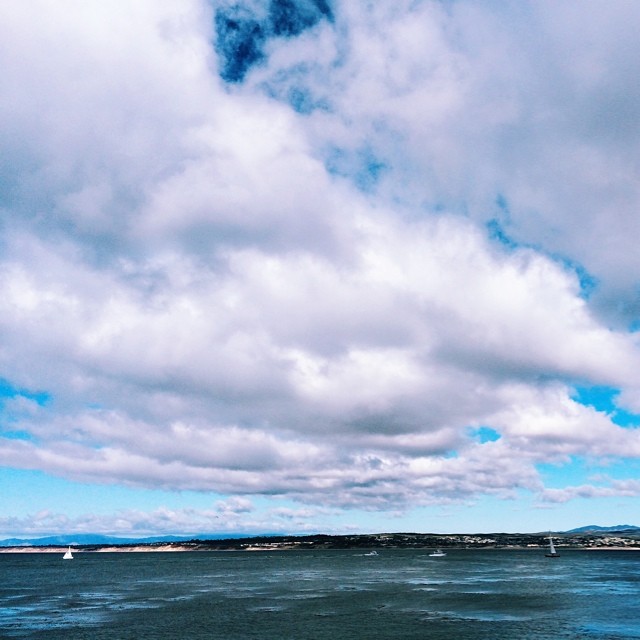 Stunning day in #Monterey #ocean #sea #sky #clouds #vscocam