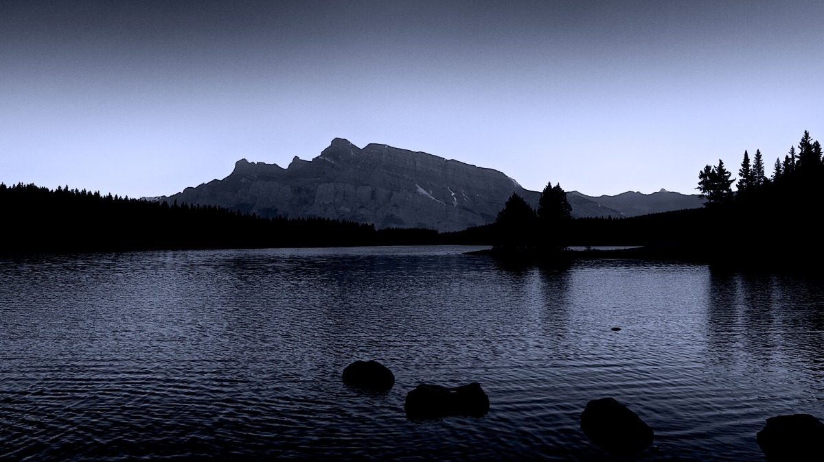 2012-09-07 at 18-09-51 banff, black & white, cold, lake, landscape, moody, mountain, rocks.jpg