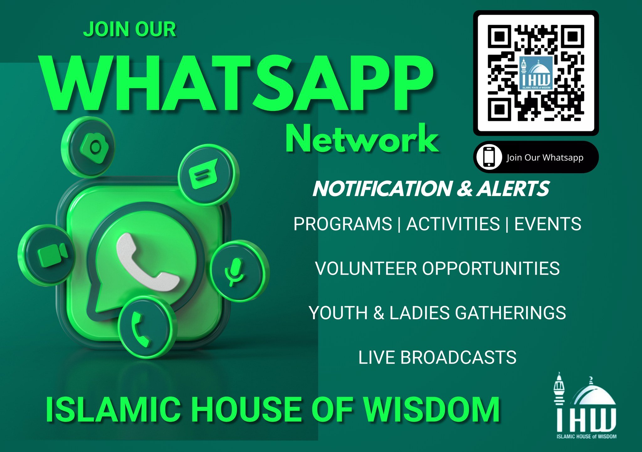 Stay Connected on Our Whatsapp Network for upcoming programs and activities: https://chat.whatsapp.com/CXeTQbVdf98LZKC2Cxp0d1