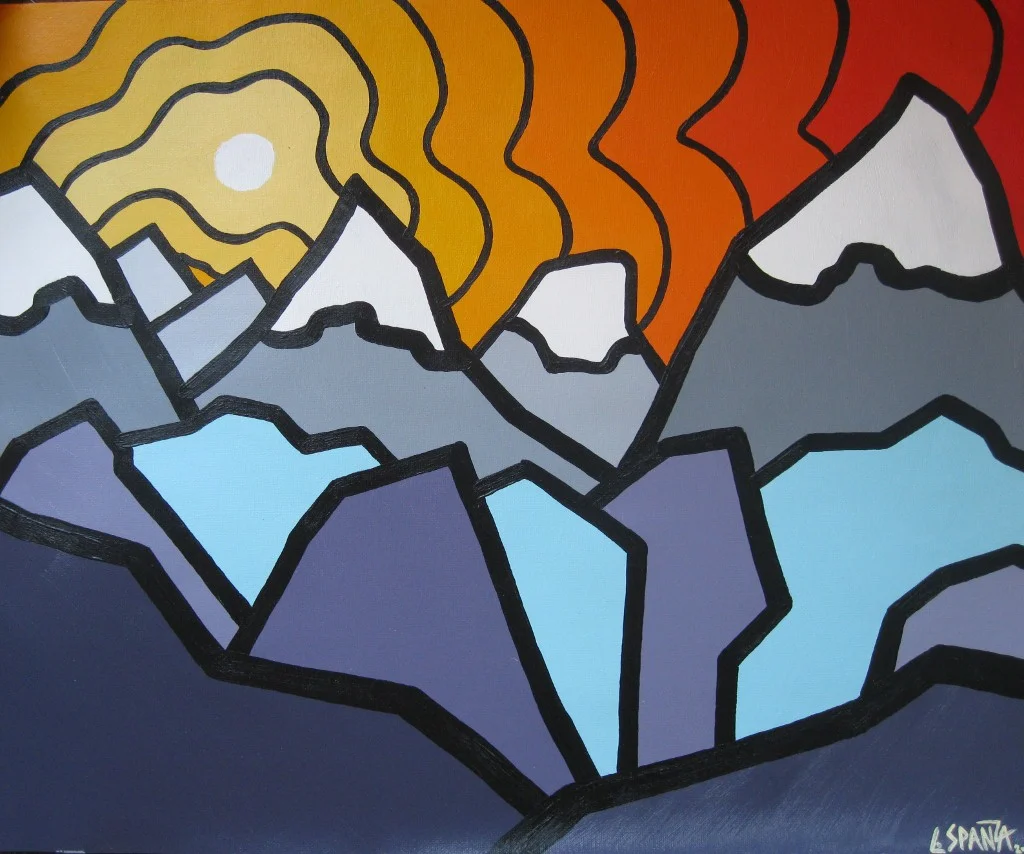 Title: The Ridge, 2011 Size: 16" x 20" Acrylic on Canvas SOLD